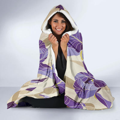 Iris Pattern Print Design IR02 Hooded Blanket-JORJUNE.COM