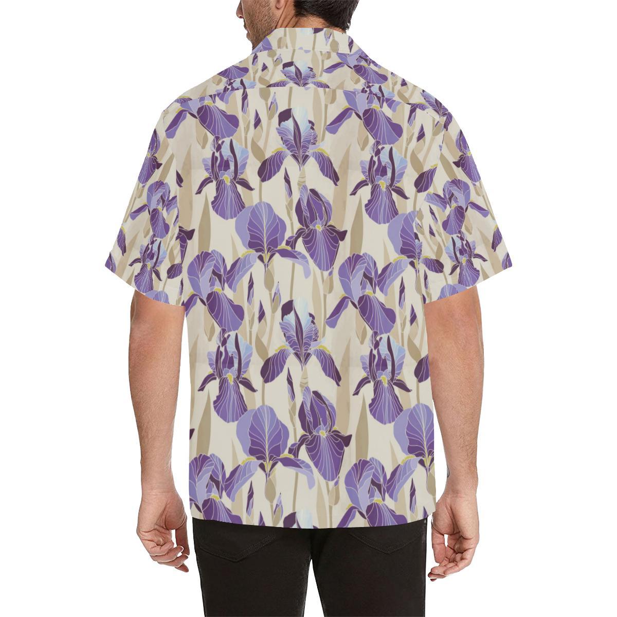Iris Pattern Print Design IR02 Men Hawaiian Shirt-JorJune