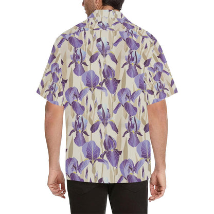 Iris Pattern Print Design IR02 Men Hawaiian Shirt-JorJune