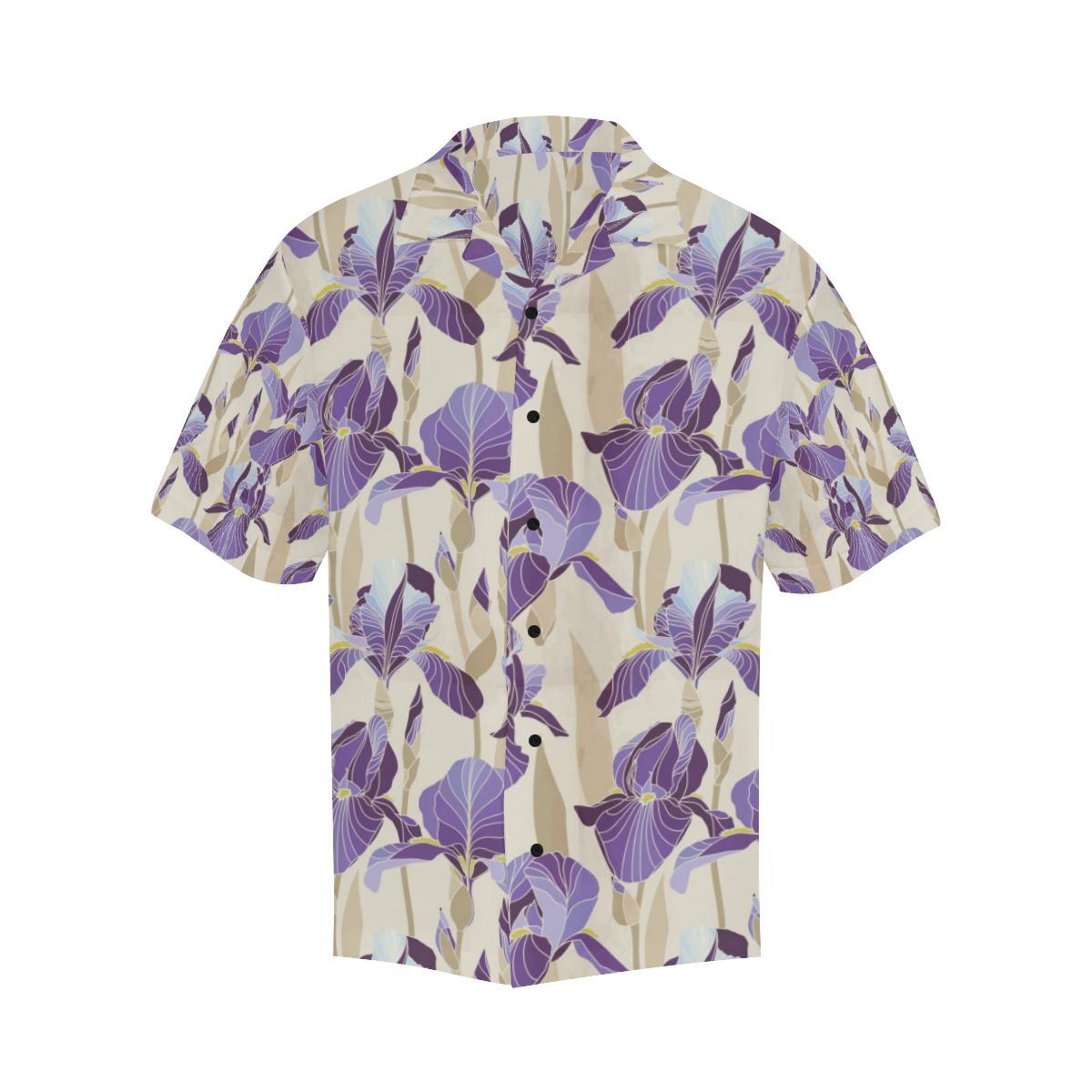Iris Pattern Print Design IR02 Men Hawaiian Shirt-JorJune