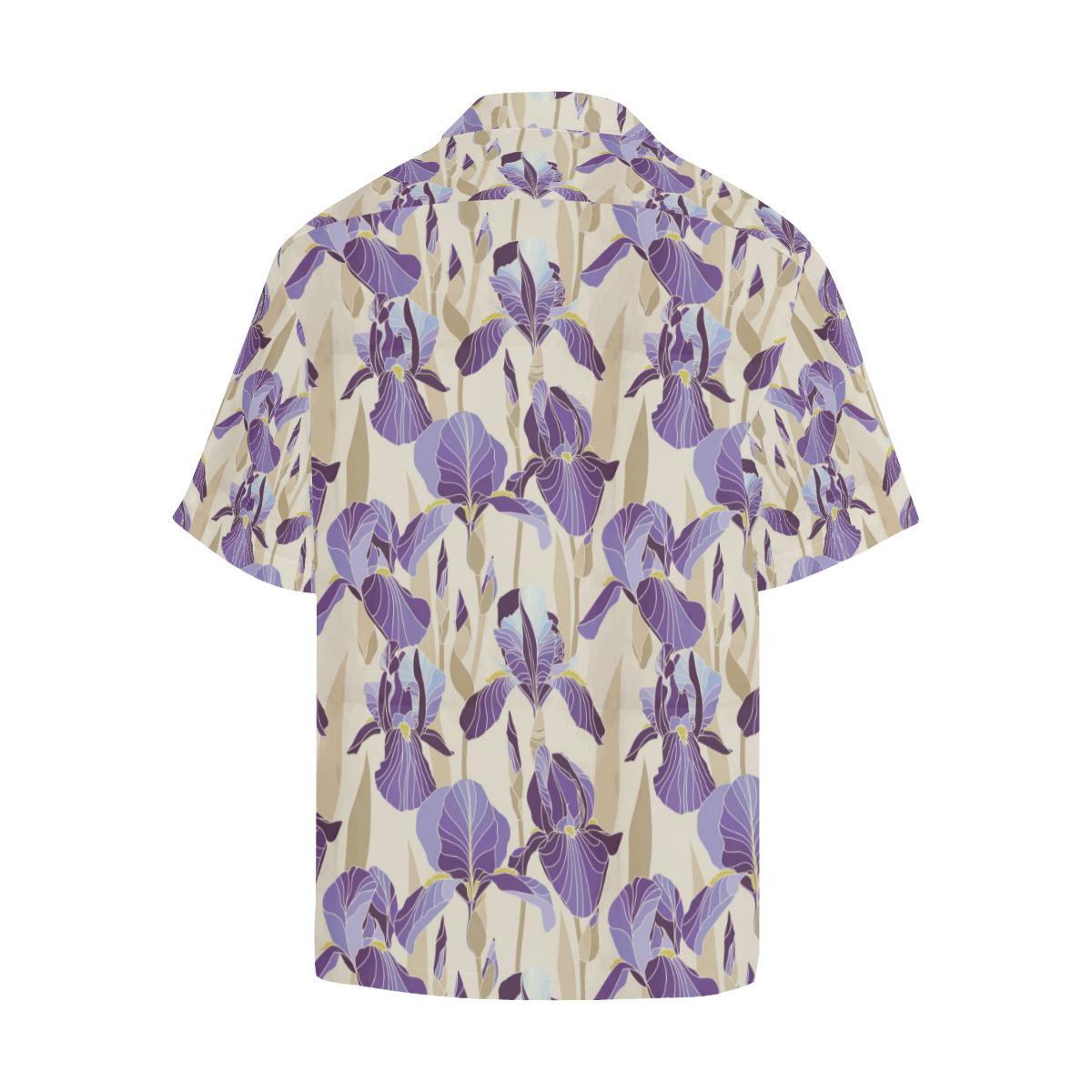 Iris Pattern Print Design IR02 Men Hawaiian Shirt-JorJune