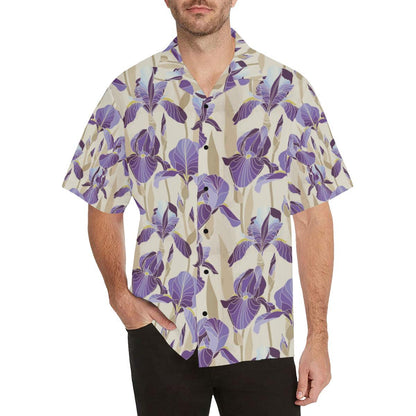 Iris Pattern Print Design IR02 Men Hawaiian Shirt-JorJune