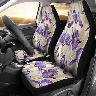 Iris Pattern Print Design IR02 Universal Fit Car Seat Covers-JorJune