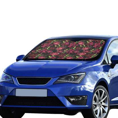 Iris Pattern Print Design IR03 Car Sun Shade-JorJune
