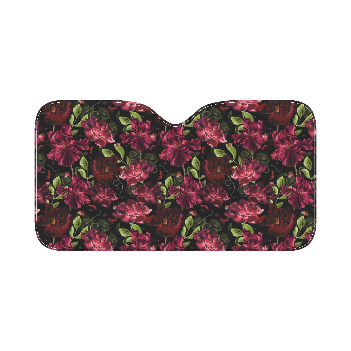 Iris Pattern Print Design IR03 Car Sun Shade-JorJune