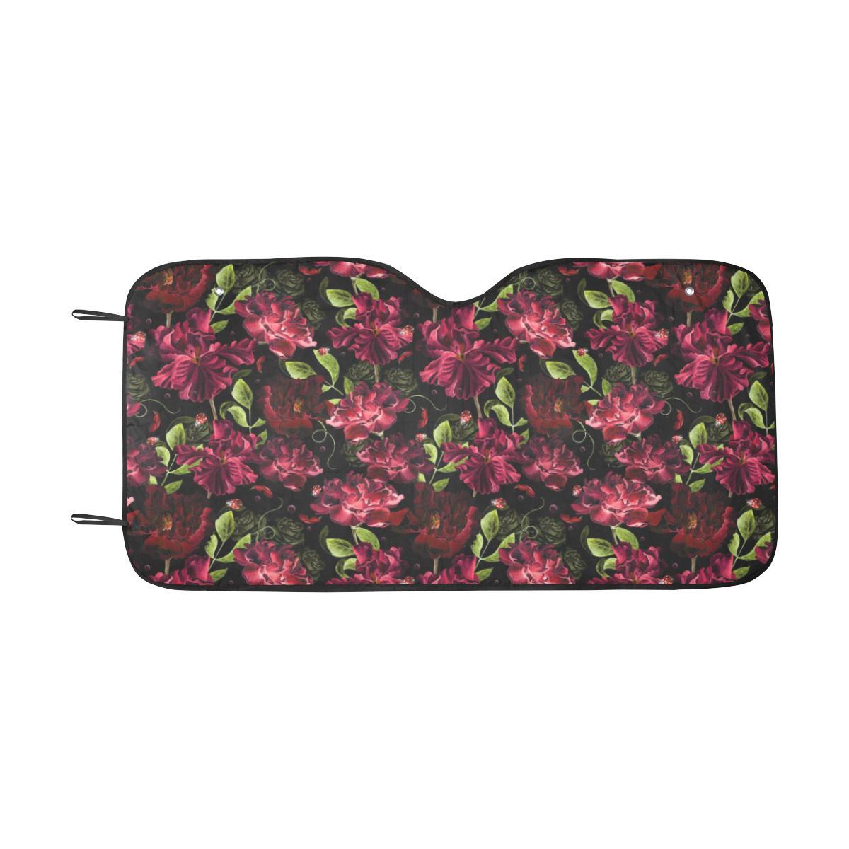 Iris Pattern Print Design IR03 Car Sun Shade-JorJune