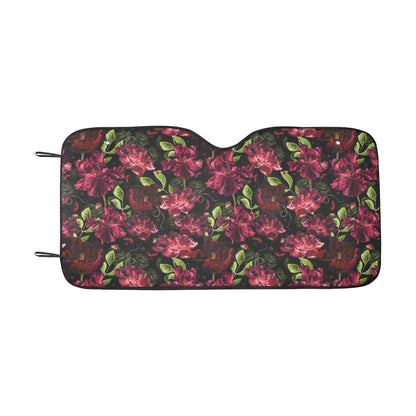 Iris Pattern Print Design IR03 Car Sun Shade-JorJune