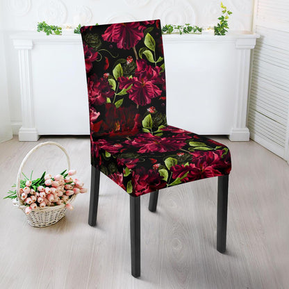 Iris Pattern Print Design IR03 Dining Chair Slipcover-JORJUNE.COM