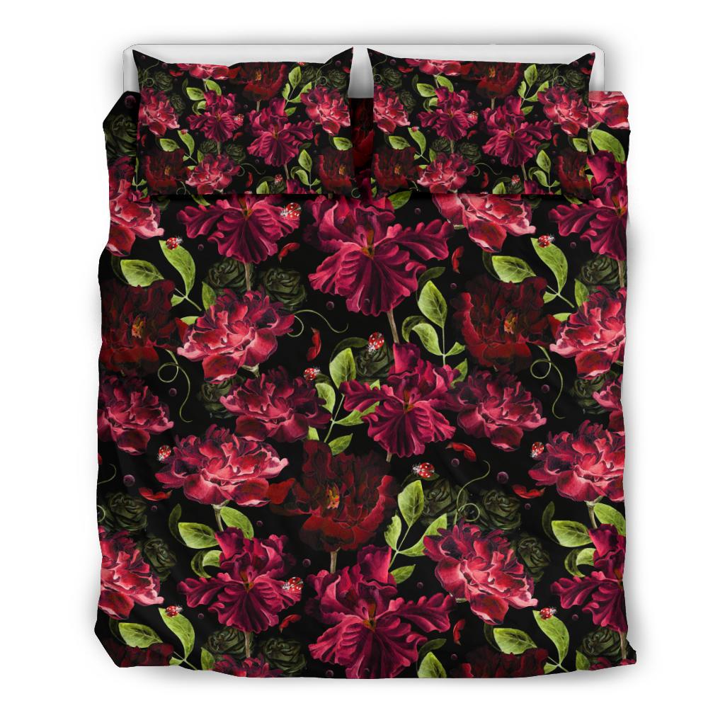 Iris Pattern Print Design IR03 Duvet Cover Bedding Set-JORJUNE.COM