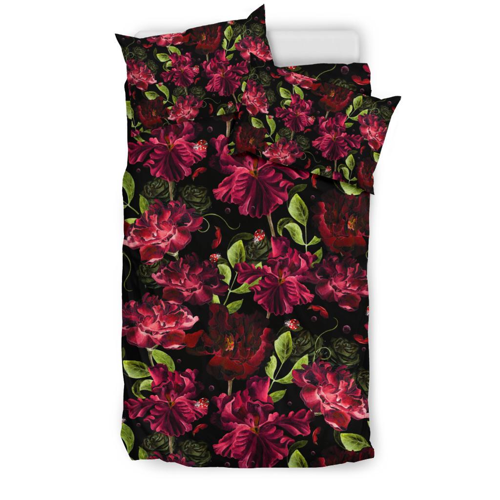 Iris Pattern Print Design IR03 Duvet Cover Bedding Set-JORJUNE.COM