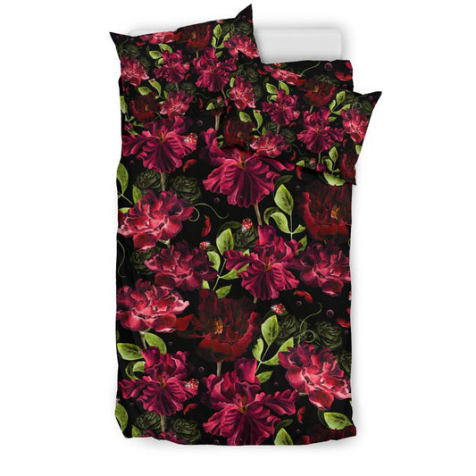 Iris Pattern Print Design IR03 Duvet Cover Bedding Set-JORJUNE.COM