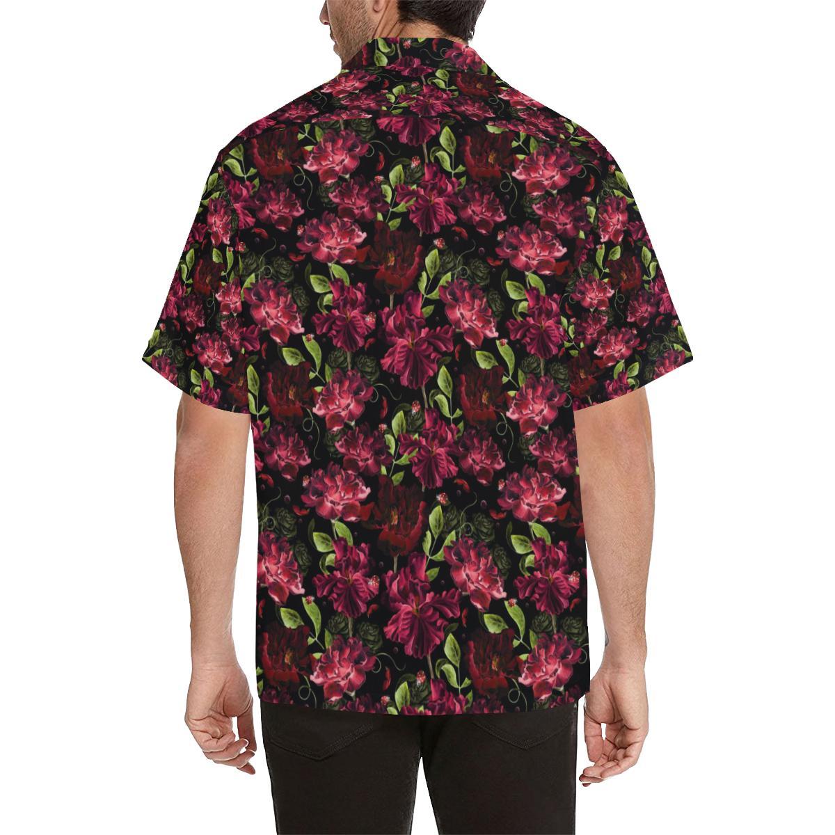 Iris Pattern Print Design IR03 Men Hawaiian Shirt-JorJune
