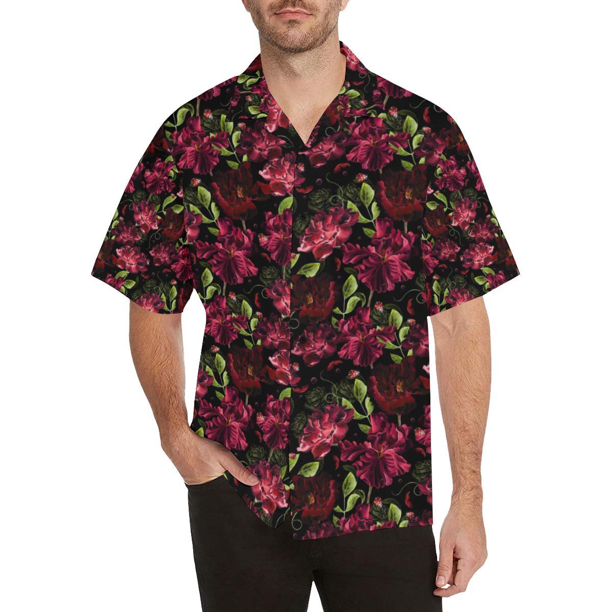 Iris Pattern Print Design IR03 Men Hawaiian Shirt-JorJune