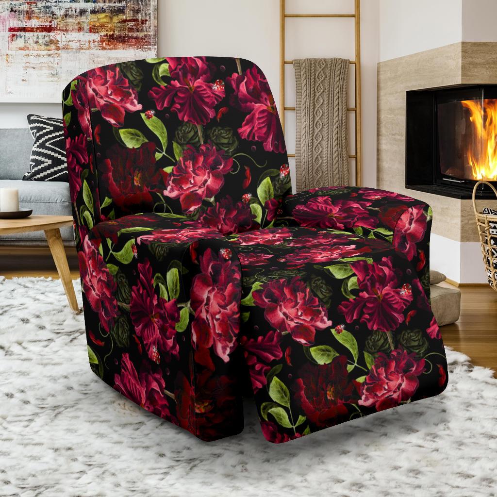 Iris Pattern Print Design IR03 Recliner Slipcover-JORJUNE.COM