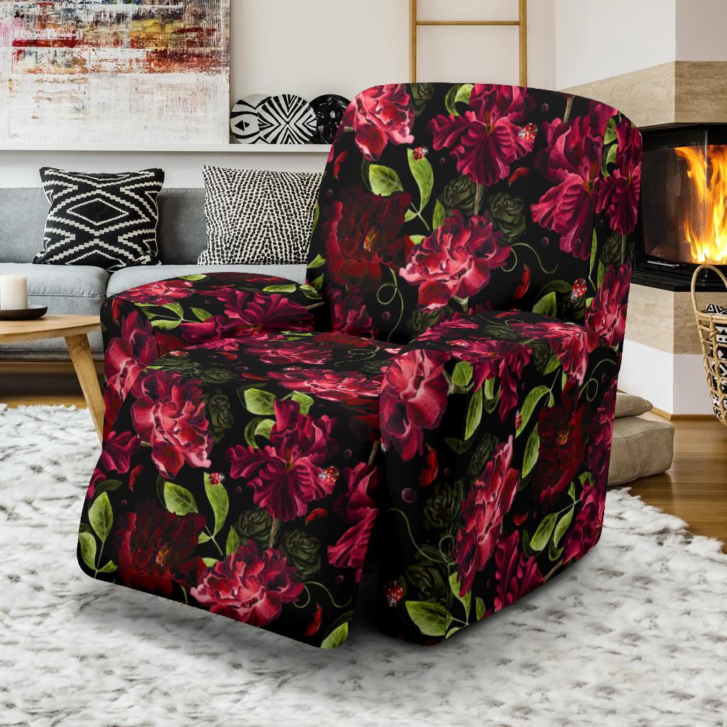 Iris Pattern Print Design IR03 Recliner Slipcover-JORJUNE.COM