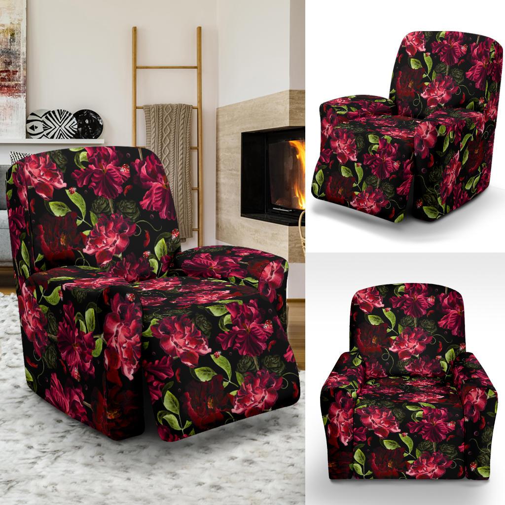 Iris Pattern Print Design IR03 Recliner Slipcover-JORJUNE.COM