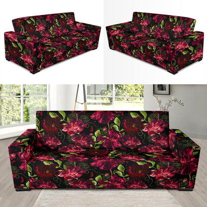 Iris Pattern Print Design IR03 Sofa Slipcover-JORJUNE.COM