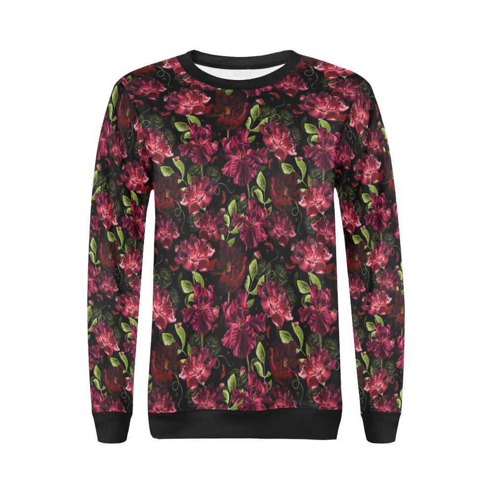 Iris Pattern Print Design IR03 Women Long Sleeve Sweatshirt-JorJune