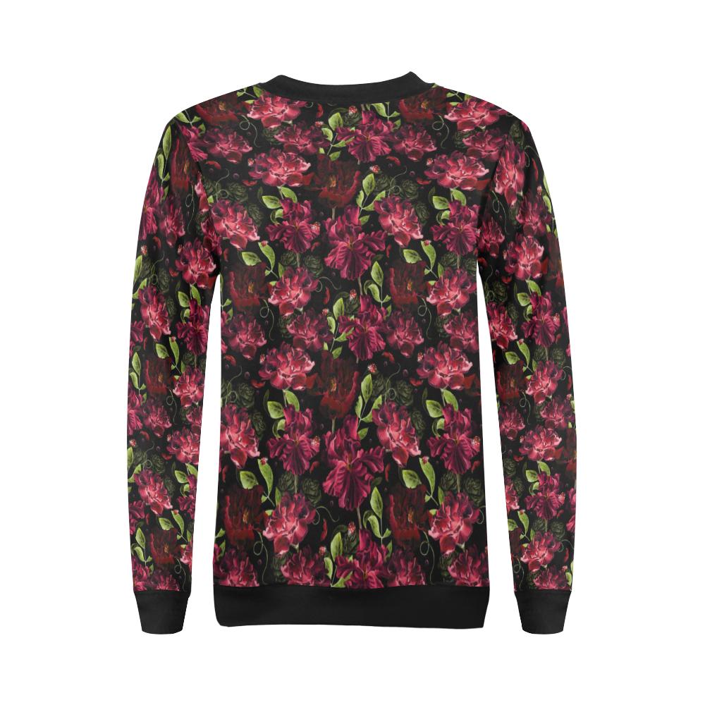 Iris Pattern Print Design IR03 Women Long Sleeve Sweatshirt-JorJune