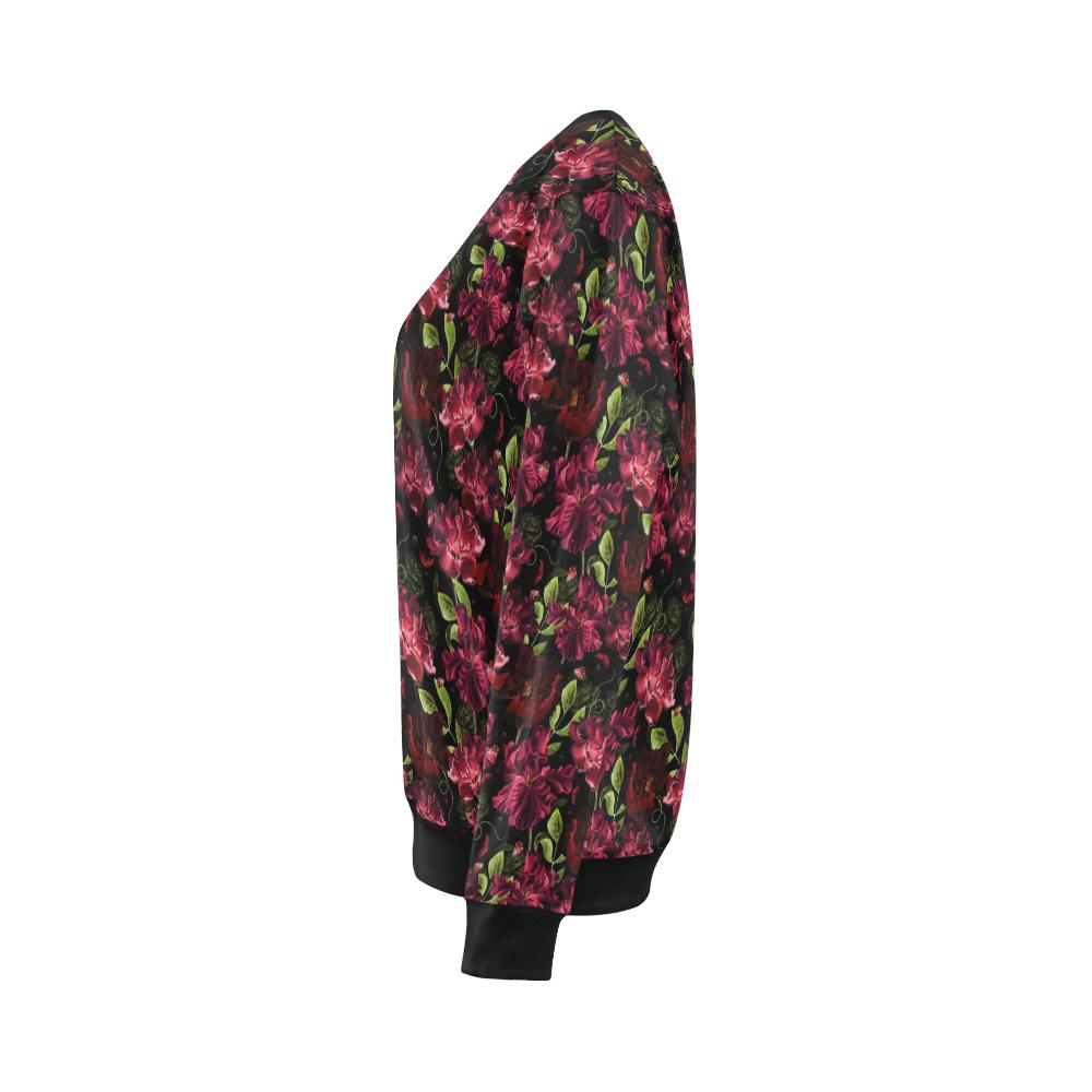 Iris Pattern Print Design IR03 Women Long Sleeve Sweatshirt-JorJune