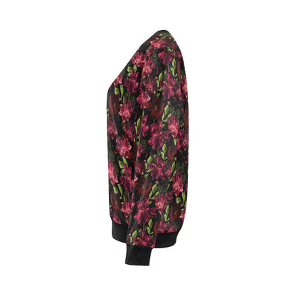 Iris Pattern Print Design IR03 Women Long Sleeve Sweatshirt-JorJune