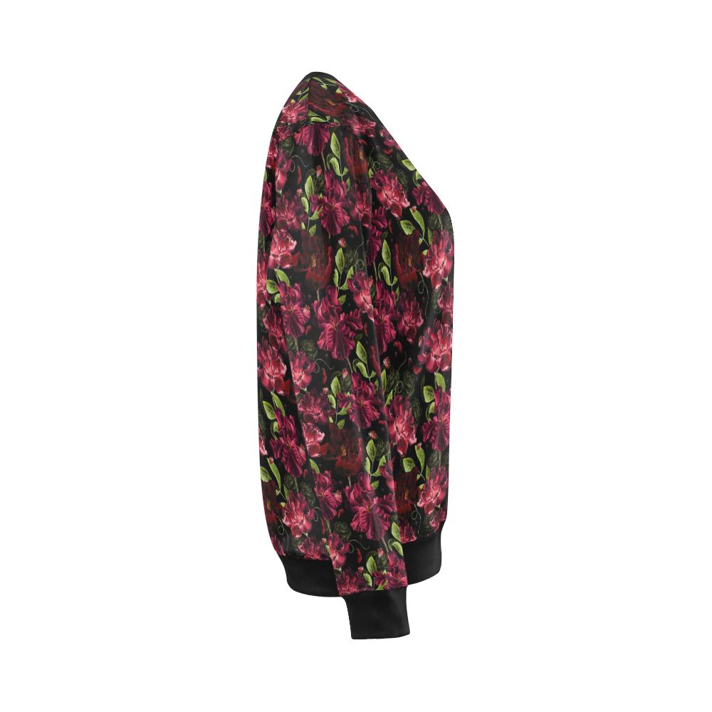 Iris Pattern Print Design IR03 Women Long Sleeve Sweatshirt-JorJune