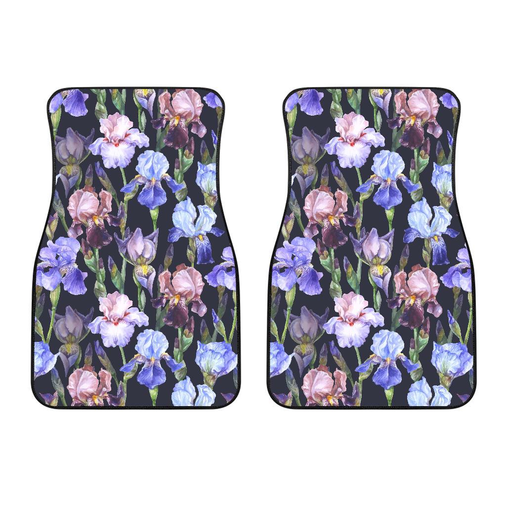 Iris Pattern Print Design IR04 Car Floor Mats-JorJune