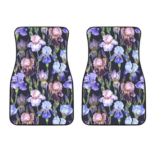 Iris Pattern Print Design IR04 Car Floor Mats-JorJune