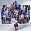 Iris Pattern Print Design IR04 Hooded Blanket-JORJUNE.COM