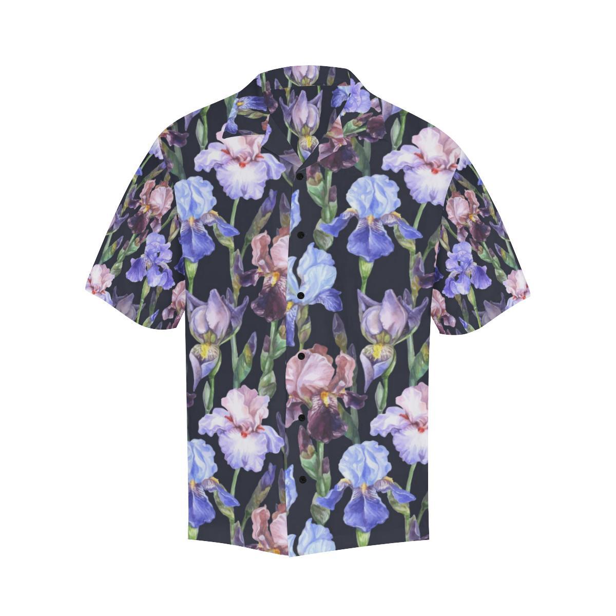 Iris Pattern Print Design IR04 Men Hawaiian Shirt-JorJune