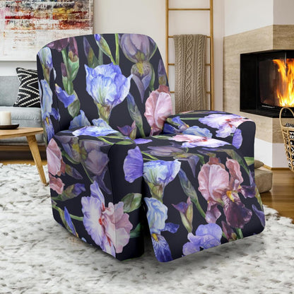 Iris Pattern Print Design IR04 Recliner Slipcover-JORJUNE.COM