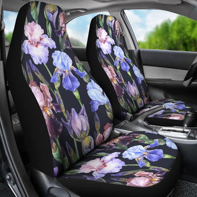 Iris Pattern Print Design IR04 Universal Fit Car Seat Covers-JorJune