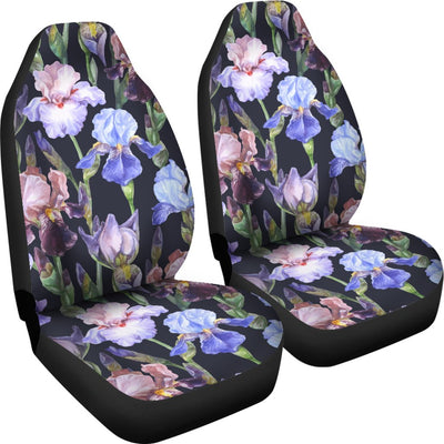 Iris Pattern Print Design IR04 Universal Fit Car Seat Covers-JorJune