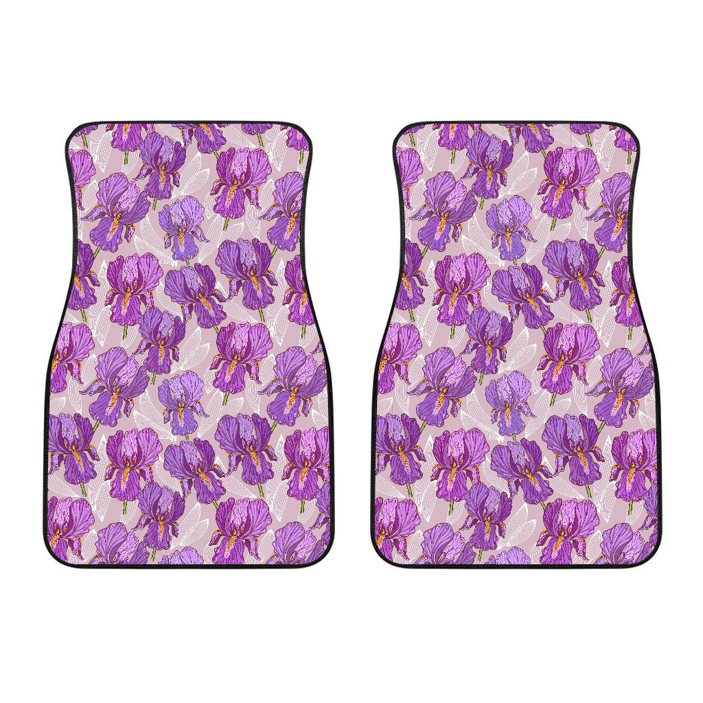 Iris Pattern Print Design IR05 Car Floor Mats-JorJune