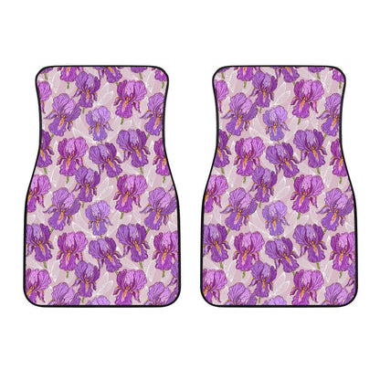 Iris Pattern Print Design IR05 Car Floor Mats-JorJune