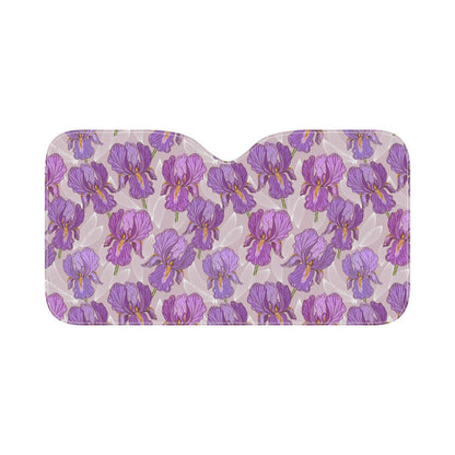 Iris Pattern Print Design IR05 Car Sun Shade-JorJune