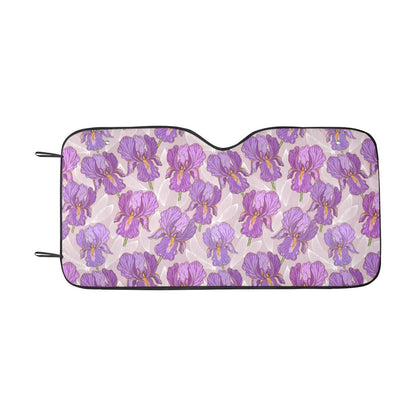 Iris Pattern Print Design IR05 Car Sun Shade-JorJune