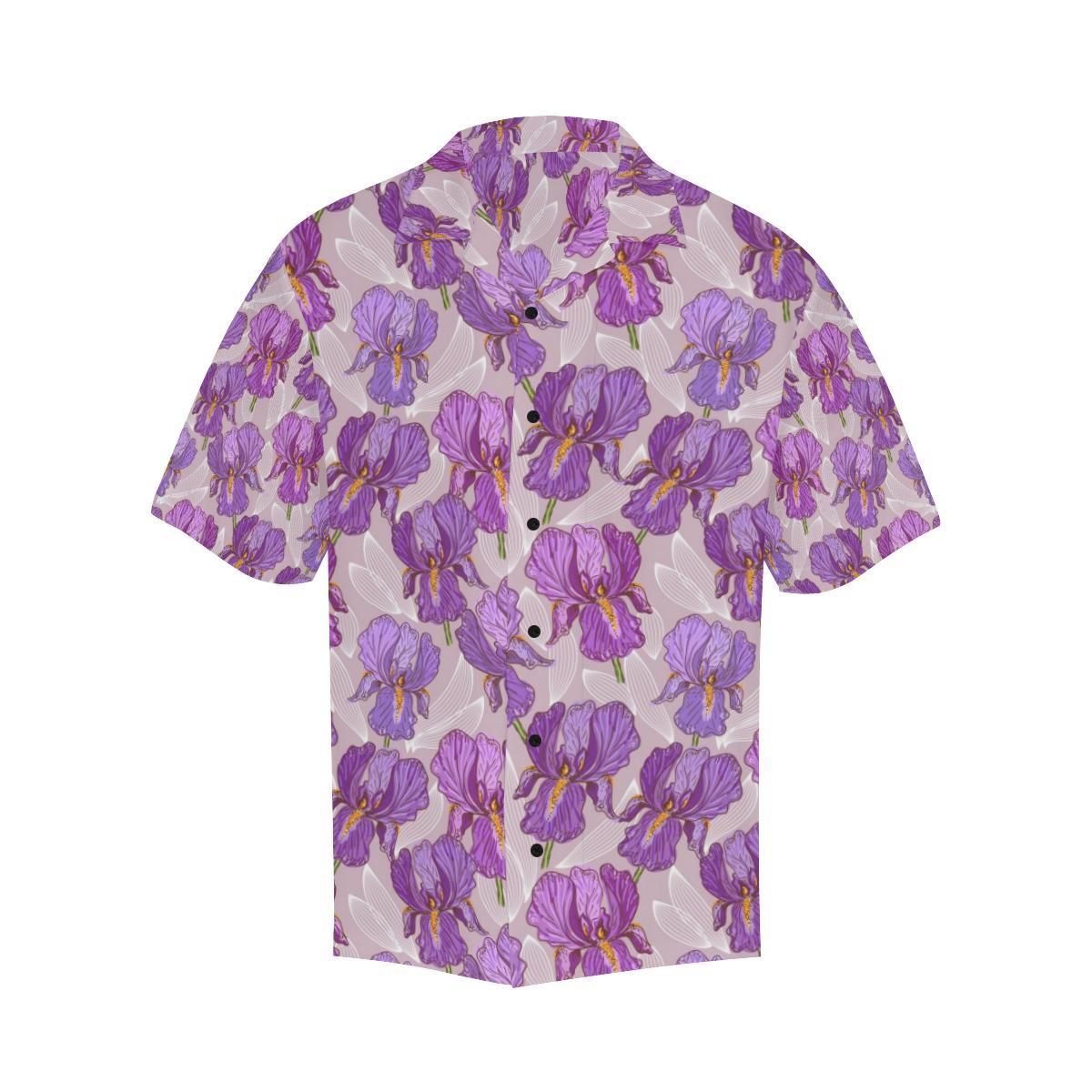 Iris Pattern Print Design IR05 Men Hawaiian Shirt-JorJune