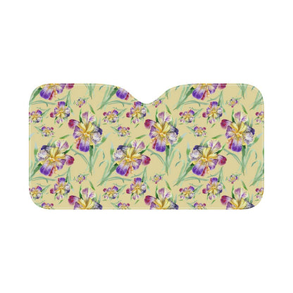 Iris Pattern Print Design IR06 Car Sun Shade-JorJune