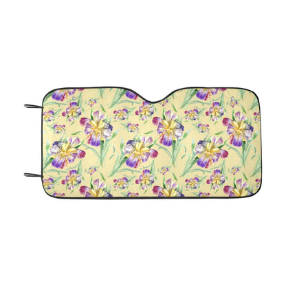 Iris Pattern Print Design IR06 Car Sun Shade-JorJune