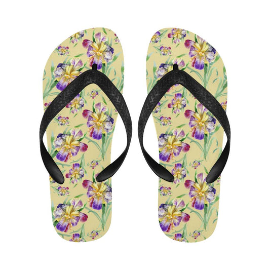 Iris Pattern Print Design IR06 Flip Flops-JorJune