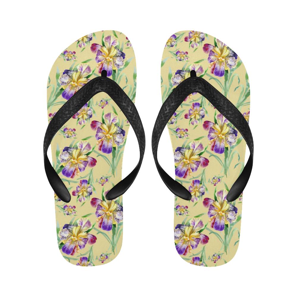 Iris Pattern Print Design IR06 Flip Flops-JorJune