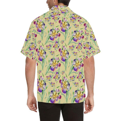 Iris Pattern Print Design IR06 Men Hawaiian Shirt-JorJune