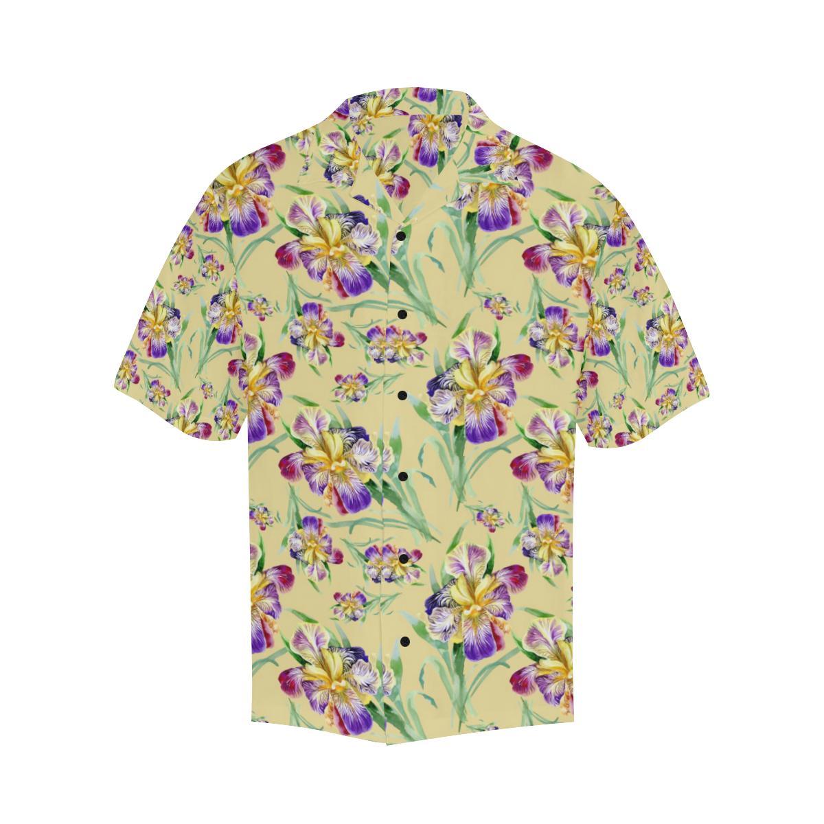Iris Pattern Print Design IR06 Men Hawaiian Shirt-JorJune