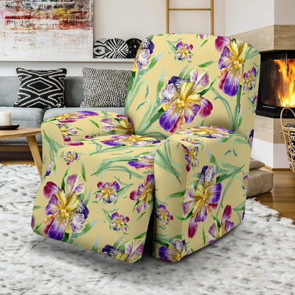 Iris Pattern Print Design IR06 Recliner Slipcover-JORJUNE.COM