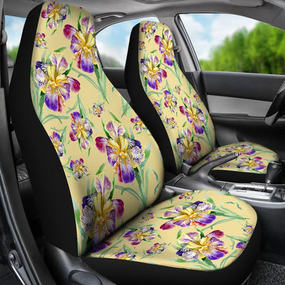 Iris Pattern Print Design IR06 Universal Fit Car Seat Covers-JorJune