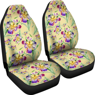 Iris Pattern Print Design IR06 Universal Fit Car Seat Covers-JorJune