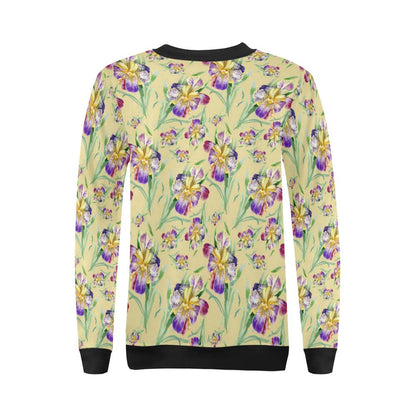 Iris Pattern Print Design IR06 Women Long Sleeve Sweatshirt-JorJune