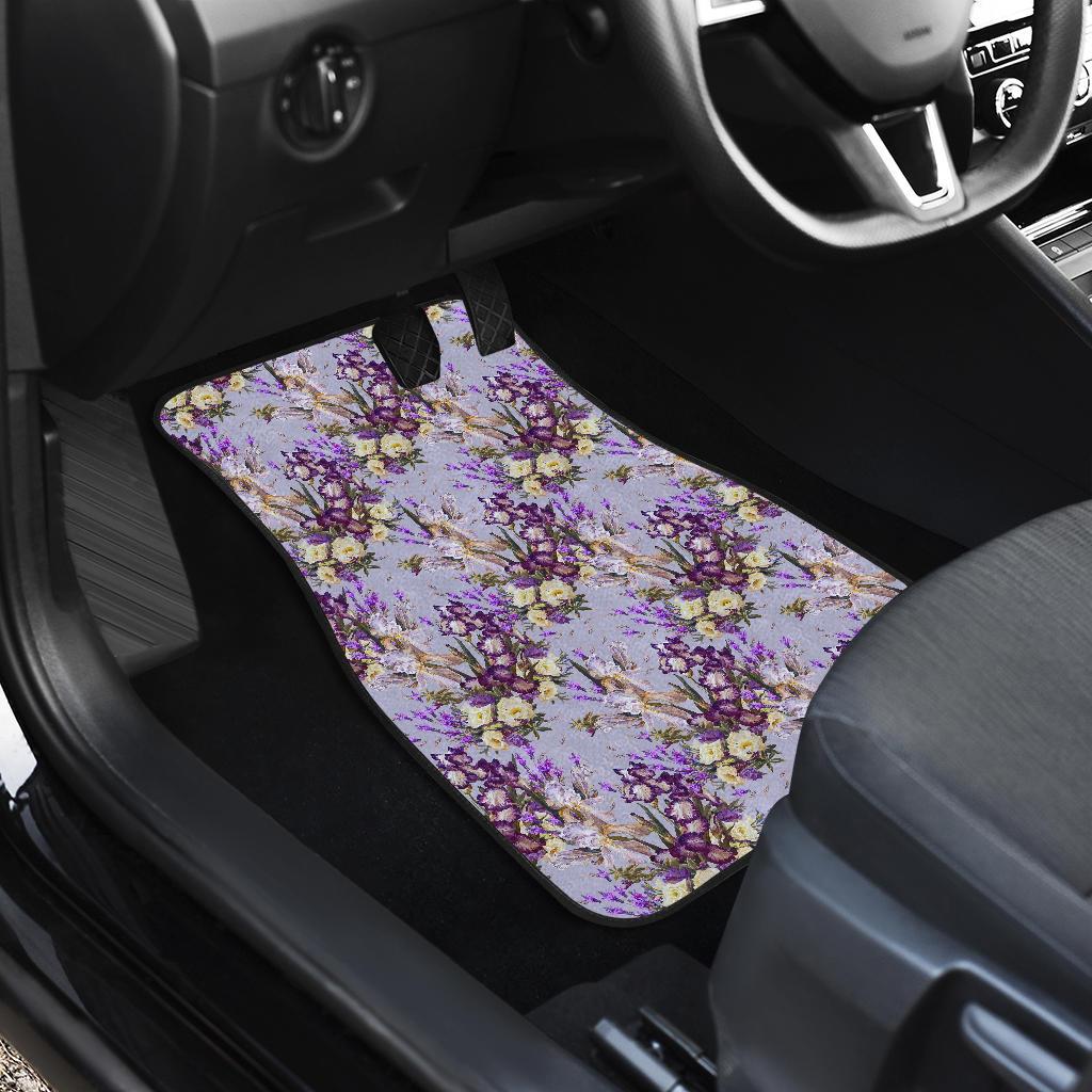 Iris Pattern Print Design IR07 Car Floor Mats-JorJune