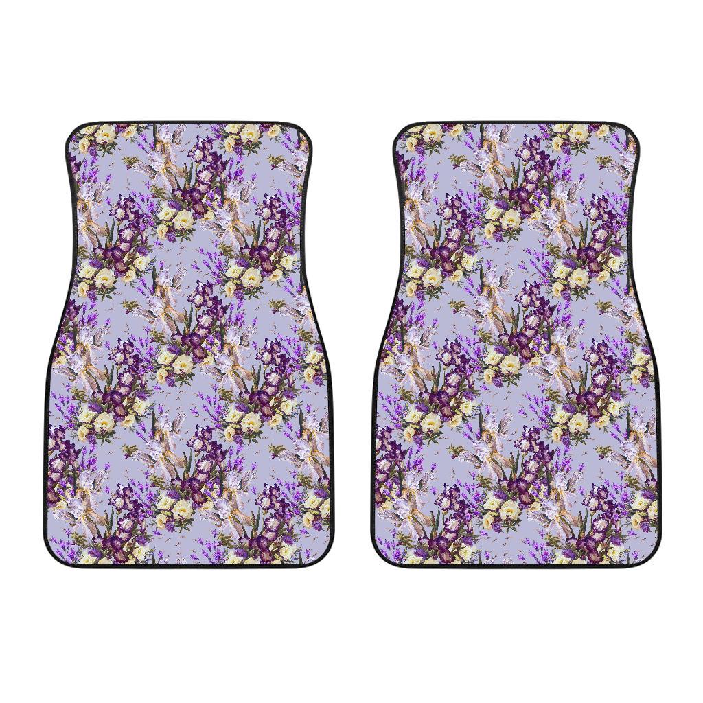 Iris Pattern Print Design IR07 Car Floor Mats-JorJune